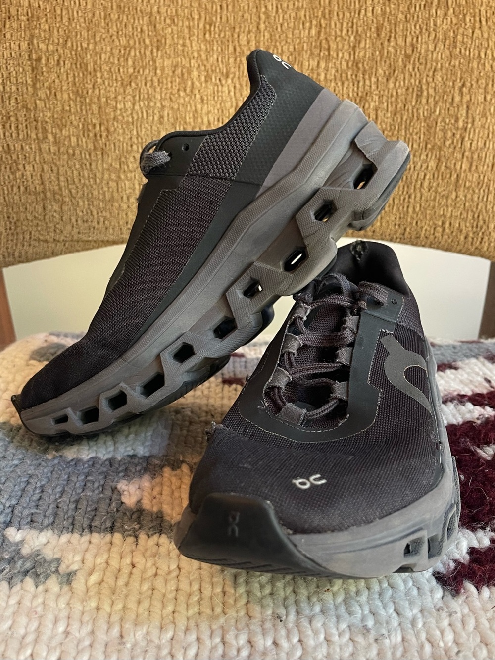On Cloudmonster Helion Black Charcoal Running Shoes Sneakers Womens Size 7 As Is